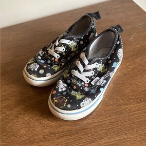 Toddler Vans in Black Space-Themed Print